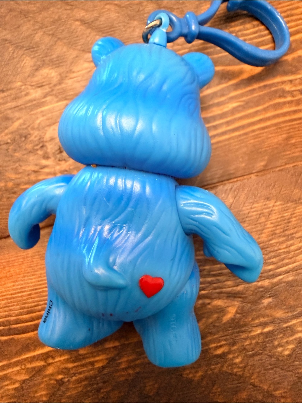 Champ Care Bear Carebear keychain collectible GUC 3.5” moveable arms legs - Picture 4 of 8